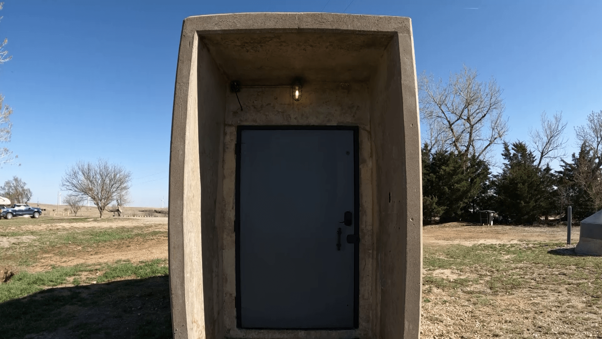 50-ton blast door inside Atlas E missile silo